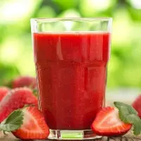 SUCO  MORANGO COM AGUA